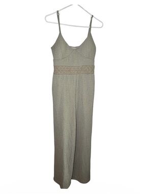Rebel Heart Women’s Green Wide-Leg Jumpsuit with Lace Waist Size XL
